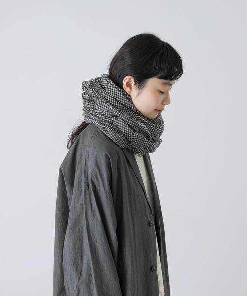 かぐれ(カグレ)の「チェックスクエアストール(ストール/ショール・レディース・グレー/グレー系その他・FREE)」の13枚目の写真