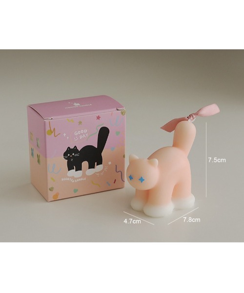 Vini（ヴィニ）の「Tail Cat Candle / 猫 キャンドル（キャンドル