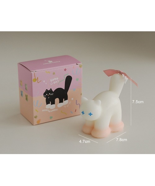 Vini（ヴィニ）の「Tail Cat Candle / 猫 キャンドル（キャンドル
