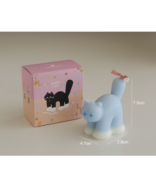 Vini（ヴィニ）の「Tail Cat Candle / 猫 キャンドル（キャンドル