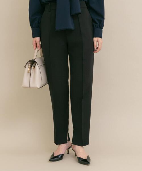 URBAN RESEARCH ROSSO WOMEN（アーバンリサーチ　ロッソ）の「『WEB/一部店舗限定』『SHORT/TALLサイズあり』ペプラムジレ+テーパードパンツ（セットアップ・レディース・ネイビー/ホワイト系その他/ブラック・38/SHORT/36/TALL）」の17枚目の写真