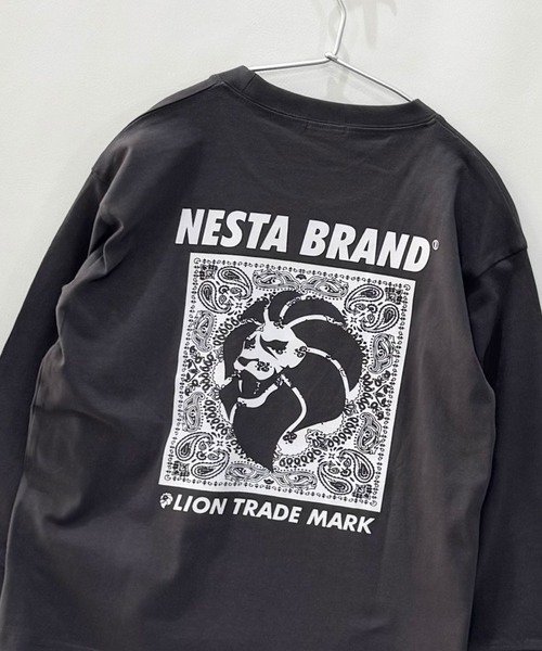 NESTA BRAND（ネスタブランド）の「【NESTA/ネスタ】オーバーサイズ バックプリント ロング Tシャツ（Tシャツ/カットソー・キッズ・ブラック/グレー系その他/オフホワイト/ブラック系その他/グレー系その他2/チャコール/杢グレー/ホワイト系その他・110/120/130/140/150/160）」の8枚目の写真