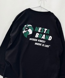 【NESTA/ネスタ】オーバーサイズ バックプリント ロング Tシャツ