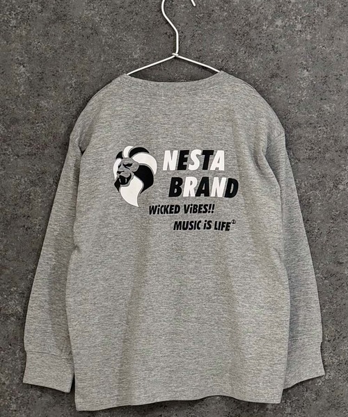 NESTA BRAND（ネスタブランド）の「【NESTA/ネスタ】オーバーサイズ バックプリント ロング Tシャツ（Tシャツ/カットソー・キッズ・ブラック/グレー系その他/オフホワイト/ブラック系その他/グレー系その他2/チャコール/杢グレー/ホワイト系その他・110/120/130/140/150/160）」の20枚目の写真