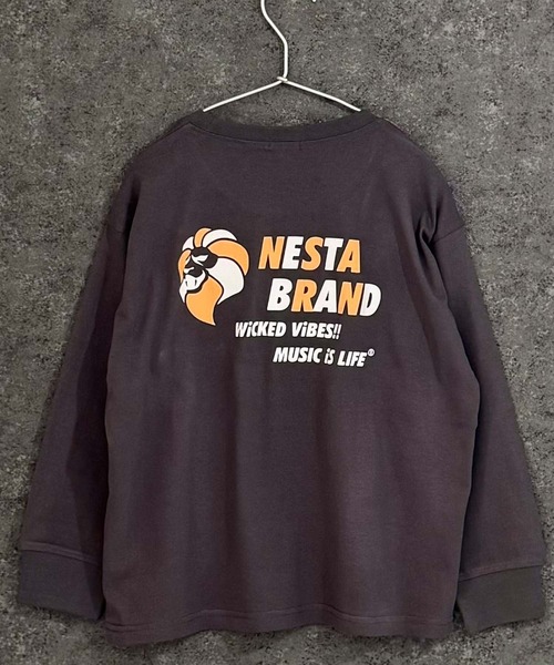 NESTA BRAND（ネスタブランド）の「【NESTA/ネスタ】オーバーサイズ バックプリント ロング Tシャツ（Tシャツ/カットソー・キッズ・ブラック/グレー系その他/オフホワイト/ブラック系その他/グレー系その他2/チャコール/杢グレー/ホワイト系その他・110/120/130/140/150/160）」の21枚目の写真