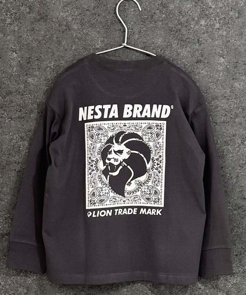 NESTA BRAND（ネスタブランド）の「【NESTA/ネスタ】オーバーサイズ バックプリント ロング Tシャツ（Tシャツ/カットソー・キッズ・ブラック/グレー系その他/オフホワイト/ブラック系その他/グレー系その他2/チャコール/杢グレー/ホワイト系その他・110/120/130/140/150/160）」の15枚目の写真