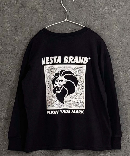 NESTA BRAND（ネスタブランド）の「【NESTA/ネスタ】オーバーサイズ バックプリント ロング Tシャツ（Tシャツ/カットソー・キッズ・ブラック/グレー系その他/オフホワイト/ブラック系その他/グレー系その他2/チャコール/杢グレー/ホワイト系その他・110/120/130/140/150/160）」の16枚目の写真