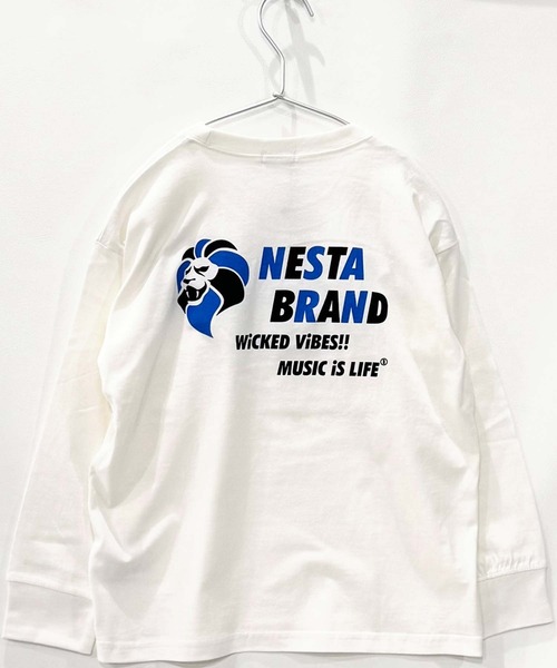 NESTA BRAND（ネスタブランド）の「【NESTA/ネスタ】オーバーサイズ バックプリント ロング Tシャツ（Tシャツ/カットソー・キッズ・ブラック/グレー系その他/オフホワイト/ブラック系その他/グレー系その他2/チャコール/杢グレー/ホワイト系その他・110/120/130/140/150/160）」の17枚目の写真