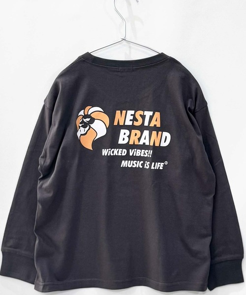 NESTA BRAND（ネスタブランド）の「【NESTA/ネスタ】オーバーサイズ バックプリント ロング Tシャツ（Tシャツ/カットソー・キッズ・ブラック/グレー系その他/オフホワイト/ブラック系その他/グレー系その他2/チャコール/杢グレー/ホワイト系その他・110/120/130/140/150/160）」の19枚目の写真