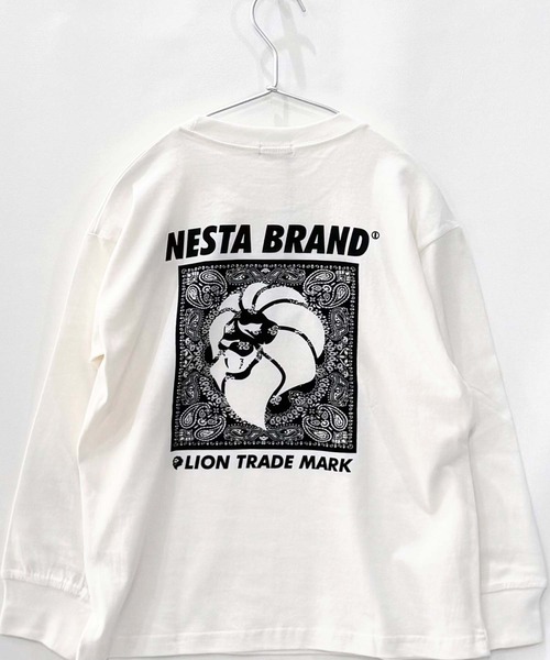 NESTA BRAND（ネスタブランド）の「【NESTA/ネスタ】オーバーサイズ バックプリント ロング Tシャツ（Tシャツ/カットソー・キッズ・ブラック/グレー系その他/オフホワイト/ブラック系その他/グレー系その他2/チャコール/杢グレー/ホワイト系その他・110/120/130/140/150/160）」の10枚目の写真
