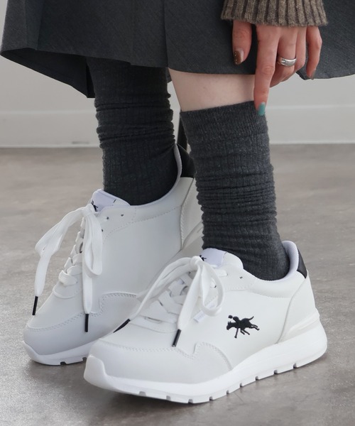 POLO CHAMPS（ポロチャンプス）の「【POLO CHAMPS/ポロチャンプス】コンフォート ボリュームソールスニーカー（スニーカー・メンズ・ブラック/ホワイト系2/ホワイト系1・24.5cm/24cm/23.5cm/23cm/22.5cm）」の2枚目の写真