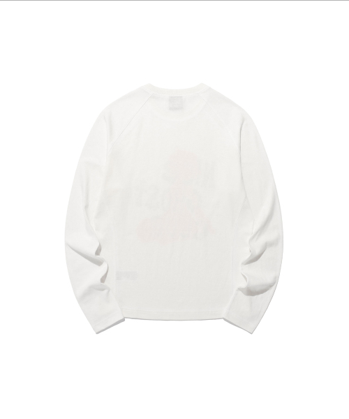 NICE GHOST CLUB（ナイスゴーストクラブ）の「STAR LOGO SLIM L/S TEE_WHITE(NG2FSUT553A)（Tシャツ/カットソー・レディース・その他・S/M/L）」の2枚目の写真