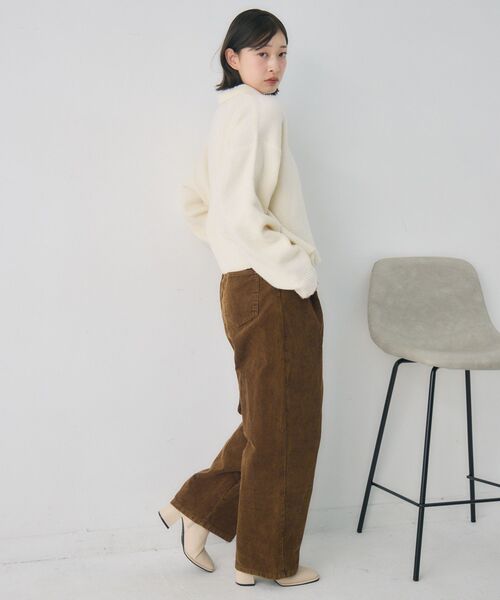 RETRO GIRL(レトロガール)の「ダブルボタン襟付きカーデ(カーディガン/ボレロ・レディース・ライトグレー/ピンク/ナチュラル・FREE)」の16枚目の写真