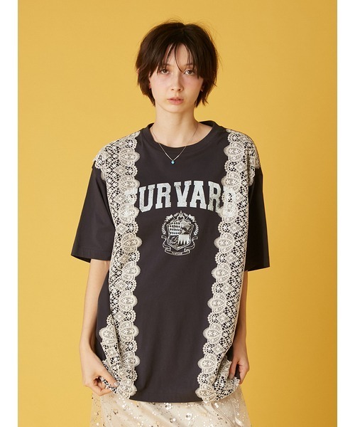 FURFUR（ファーファー）の「リメイクデザインレースTシャツ（Tシャツ/カットソー・レディース・グレー/ブルー/イエロー/ネイビー・F）」の8枚目の写真