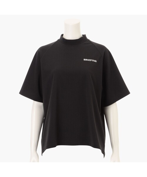 BRIEFING（ブリーフィング）の「【BRIEFING GOLF／ブリーフィングゴルフ】WOME’S DRY PILE HIGHNECK （リラックスフィット）（Tシャツ/カットソー・レディース・ホワイト/ブラック/オリーブ・S/M）」の2枚目の写真