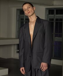 DECOROSO（デコローゾ）の「テイラーオーバーサイズワイドセットアップジャケット[チャコール]（テーラードジャケット）」