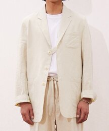 MOAA（モア）の「ソソ リネンジャケット (アイボリー)（テーラードジャケット）」