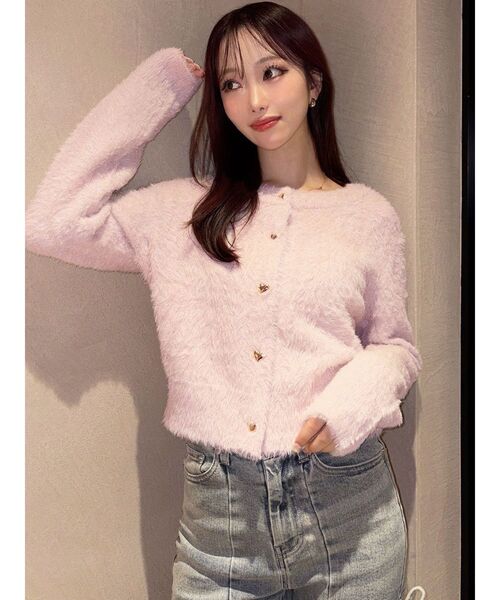 RESEXXY(リゼクシー)の「ラメシャギーカーディガン(カーディガン/ボレロ・レディース・グレー/ホワイト/ピンク・FREE)」の6枚目の写真