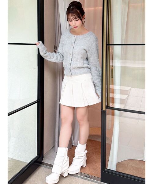 RESEXXY(リゼクシー)の「ラメシャギーカーディガン(カーディガン/ボレロ・レディース・グレー/ホワイト/ピンク・FREE)」の12枚目の写真