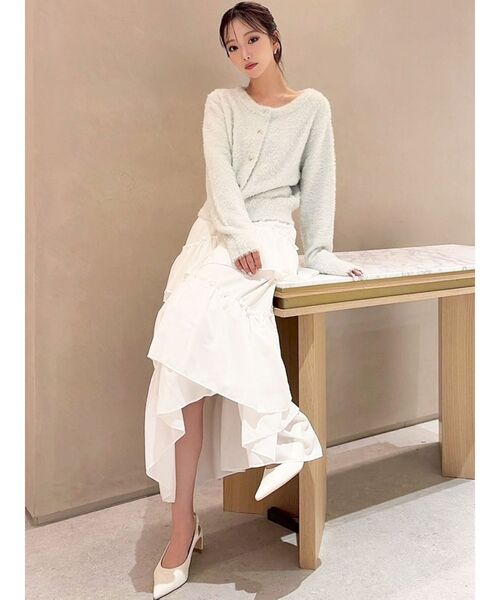 RESEXXY(リゼクシー)の「ラメシャギーカーディガン(カーディガン/ボレロ・レディース・グレー/ホワイト/ピンク・FREE)」の16枚目の写真