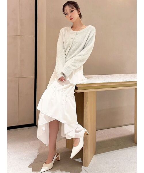 RESEXXY(リゼクシー)の「ラメシャギーカーディガン(カーディガン/ボレロ・レディース・グレー/ホワイト/ピンク・FREE)」の17枚目の写真