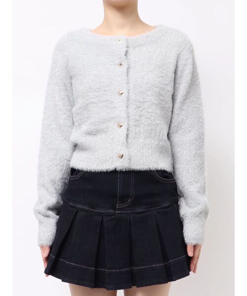 RESEXXY(リゼクシー)の「ラメシャギーカーディガン(カーディガン/ボレロ・レディース・グレー/ホワイト/ピンク・FREE)」の18枚目の写真