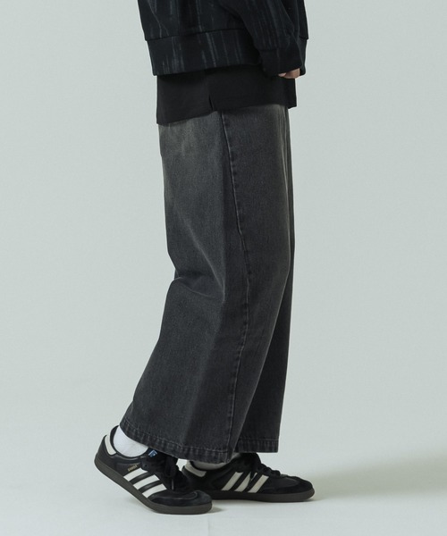 SLICK(スリック)の「【SLICK/スリック】12.5oz Denim 5P Curve Pants / カーブデニム パンツ(デニムパンツ・メンズ・ワンウォッシュ/ブラック/インディゴブルー・3/2/1)」の1枚目の写真
