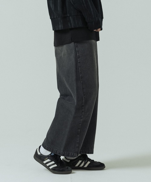 SLICK(スリック)の「【SLICK/スリック】12.5oz Denim 5P Curve Pants / カーブデニム パンツ(デニムパンツ・メンズ・ワンウォッシュ/ブラック/インディゴブルー・3/2/1)」の7枚目の写真