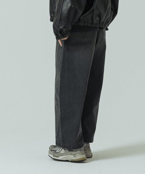 SLICK(スリック)の「【SLICK/スリック】12.5oz Denim 5P Curve Pants / カーブデニム パンツ(デニムパンツ・メンズ・ワンウォッシュ/ブラック/インディゴブルー・3/2/1)」の8枚目の写真