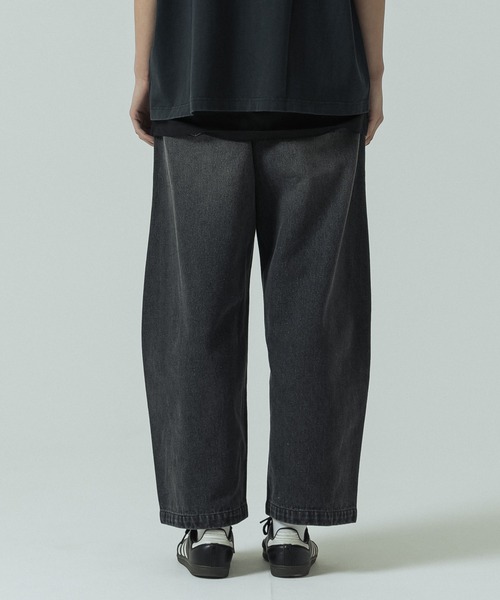 SLICK(スリック)の「【SLICK/スリック】12.5oz Denim 5P Curve Pants / カーブデニム パンツ(デニムパンツ・メンズ・ワンウォッシュ/ブラック/インディゴブルー・3/2/1)」の10枚目の写真