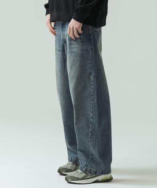 SLICK(スリック)の「【SLICK/スリック】12.5oz Denim 5P Curve Pants / カーブデニム パンツ(デニムパンツ・メンズ・ワンウォッシュ/ブラック/インディゴブルー・3/2/1)」の21枚目の写真