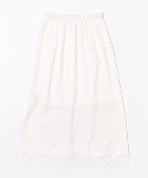 Doux archives（ドゥアルシーヴ）の「レースサテンスカート（スカート・レディース・グレー/オフホワイト/ブラック・FREE）」の4枚目の写真