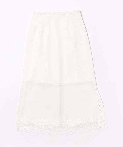 Doux archives（ドゥアルシーヴ）の「レースサテンスカート（スカート・レディース・グレー/オフホワイト/ブラック・FREE）」の8枚目の写真