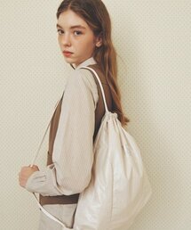 ROCCI ROCCI（ロッシロッシ）の「Classic Symbol Nylon Gym Sack [LIGHT BEIGE]（バックパック/リュック）」