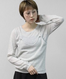 【WEB限定商品】キャミソールレイヤードソフトタッチニット LAYERED CAMISOLE SOFT-TOUCH KNIT