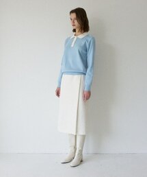 LARTIGENT（ラーティゼン）の「LM WRAP SKIRT(IVORY)（スカート）」