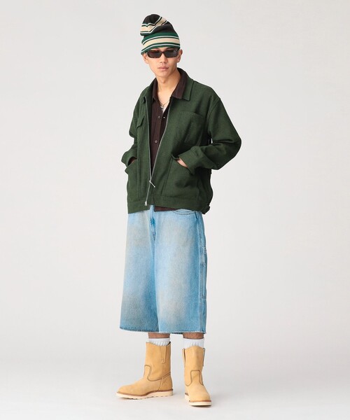 BEAMS(ビームス)の「【別注】UNIVERSAL OVERALL / MESH WIDE JACKET(ブルゾン・メンズ・ブラック/オリーブ・X-LARGE/LARGE/MEDIUM/SMALL)」の14枚目の写真