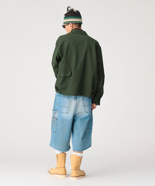BEAMS(ビームス)の「【別注】UNIVERSAL OVERALL / MESH WIDE JACKET(ブルゾン・メンズ・ブラック/オリーブ・X-LARGE/LARGE/MEDIUM/SMALL)」の15枚目の写真