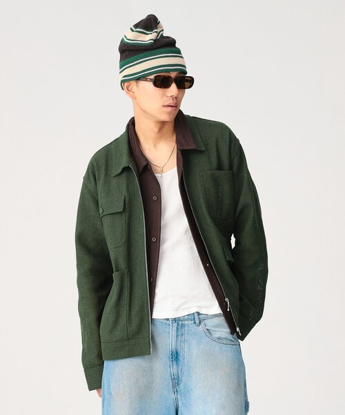 BEAMS(ビームス)の「【別注】UNIVERSAL OVERALL / MESH WIDE JACKET(ブルゾン・メンズ・ブラック/オリーブ・X-LARGE/LARGE/MEDIUM/SMALL)」の16枚目の写真