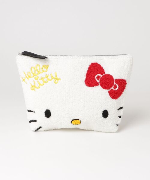 ゆきそら様☆サバトラちゃん☆大きめころりんポーチ　ハッピーメッセージ赤　リボン サンリオ ハローキティ - サガラポーチ 【SAGARA POUCH HELLO KITTY KT