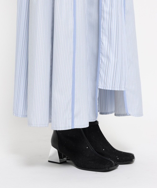 HARE（ハレ）の「パッチワークアソートガラスカート(HARE)（スカート・レディース・ライトブルー/ブラック・FREE）」の20枚目の写真