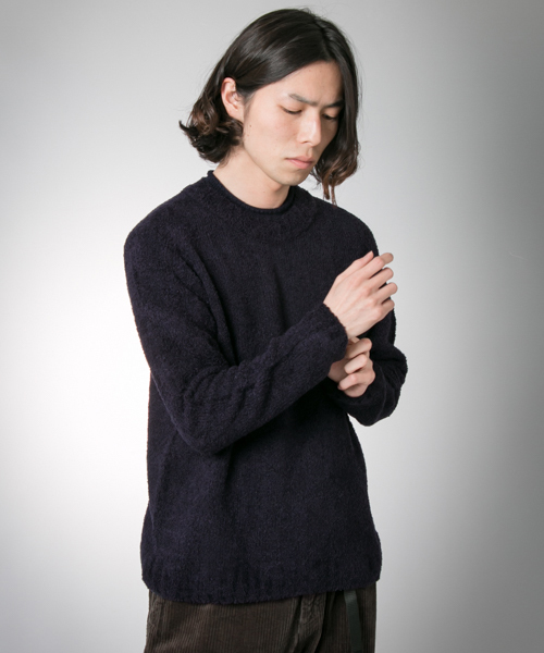 URBAN RESEARCH(アーバンリサーチ)の「UR ハイネックモールニット(ニット/セーター・メンズ・ホワイト/ネイビー/ベージュ・MEDIUM/LARGE)」の1枚目の写真