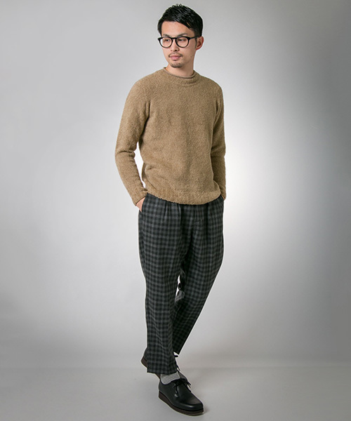 URBAN RESEARCH(アーバンリサーチ)の「UR ハイネックモールニット(ニット/セーター・メンズ・ホワイト/ネイビー/ベージュ・MEDIUM/LARGE)」の9枚目の写真