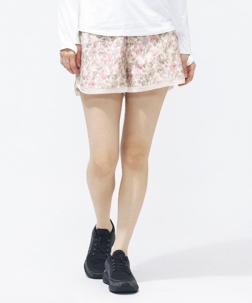 TIGORA(ティゴラ)の「ティゴラ TIGORA ショートパンツ 柄(その他パンツ・レディース・ライトベージュ/ダークグレー・S/M/L/XL)」の1枚目の写真