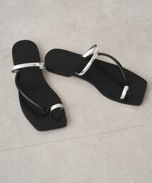 LOUNGEDRESS | 【GALENA/ガレナ】メタルラインフラットサンダル(サンダル)