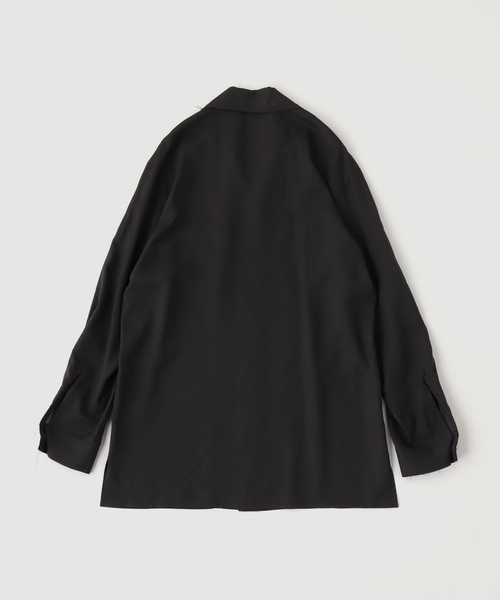 sulvam（サルバム）の「SULVAM / サルバム オープンカラーレーヨンシャツ（シャツ/ブラウス・メンズ・ブラック/ホワイト・MEDIUM）」の3枚目の写真