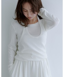 miesrohe ウール混レイヤードカットソー ウール混レイヤードカットソー（Tシャツ/カットソー）｜MIESROHE