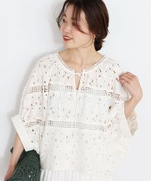 TORRAZZO DONNAカットワークレースブラウス