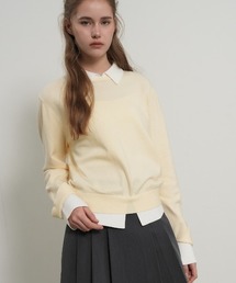 GENERAL IDEA | 【GENERAL IDEA】レイヤード襟付きプルオーバー / relaxed collar layered pullover(ニット/セーター)