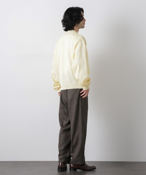 NANO universe(ナノユニバース)の「ギマポロカラーニットジャケット(カーディガン/ボレロ・メンズ・モカ/チャコール/ライトイエロー・M/L)」の14枚目の写真